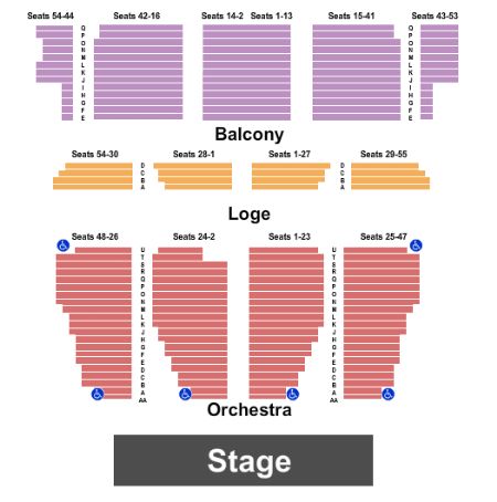 Nourse Theatre Seating Chart | Nourse Theatre | San ...