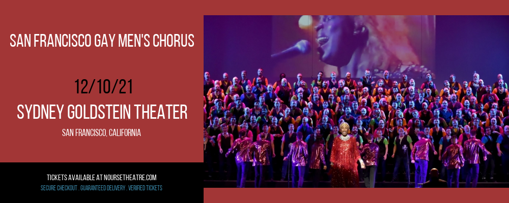 San Francisco Gay Men's Chorus at Sydney Goldstein Theater tickets San Francisco Gay Men's Chorus at Sydney Goldstein Theater