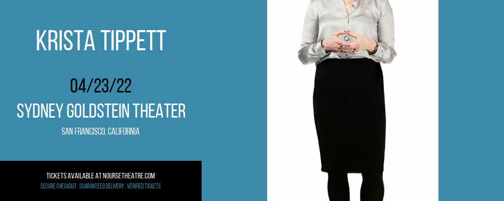 Krista Tippett at Sydney Goldstein Theater tickets Krista Tippett at Sydney Goldstein Theater