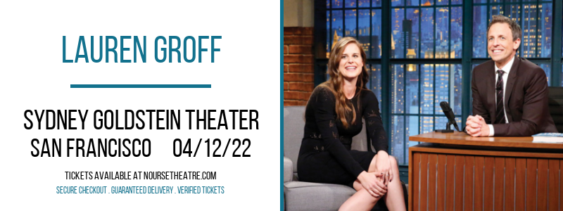 Lauren Groff at Sydney Goldstein Theater