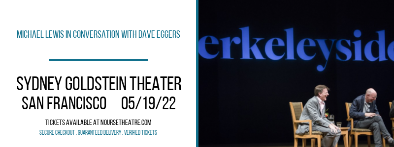 Michael Lewis In Conversation With Dave Eggers at Sydney Goldstein Theater