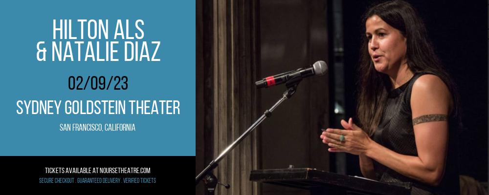 Hilton Als & Natalie Diaz at Sydney Goldstein Theater