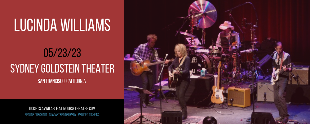 Lucinda Williams at Sydney Goldstein Theater tickets Lucinda Williams at Sydney Goldstein Theater