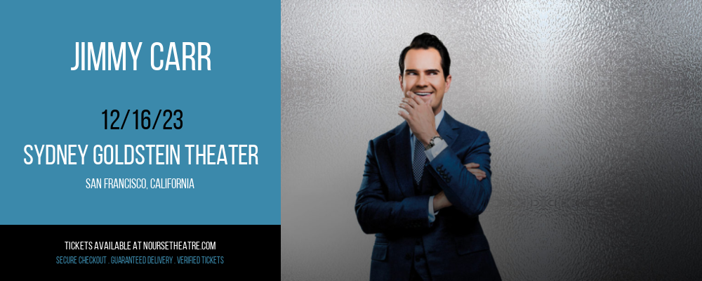Jimmy Carr at Sydney Goldstein Theater