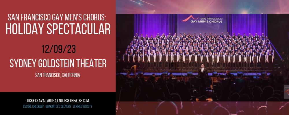 San Francisco Gay Men's Chorus at Sydney Goldstein Theater