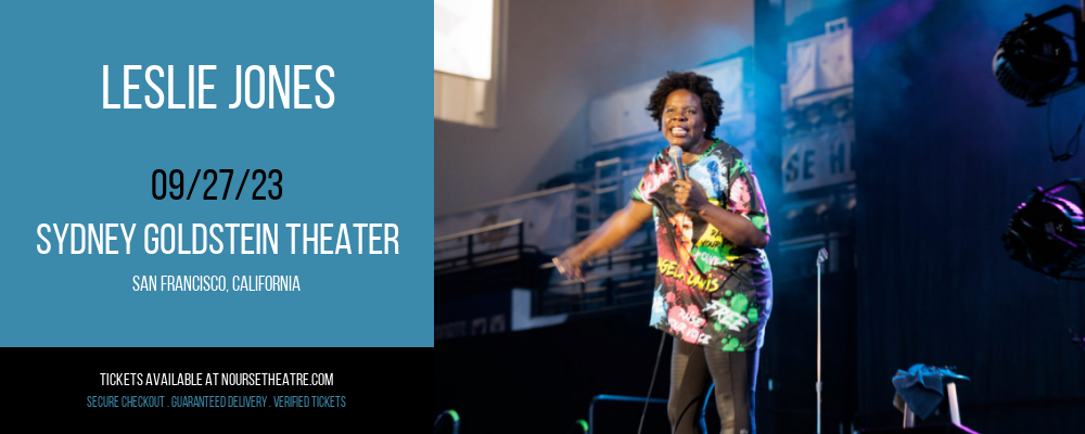 Leslie Jones at Sydney Goldstein Theater